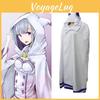 Capa Premium de Cosplay de Emilia de Rezero Transpirable Abrigo de Capa de Anime Japonés