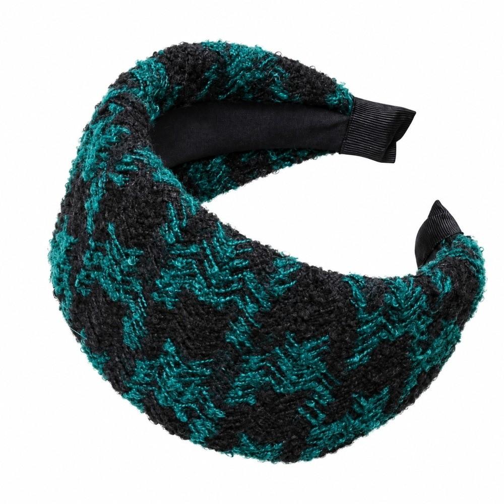 Sequin Braided Wide Thickened Headband Tweed Knitted Makeup Headband for Girls Ladies