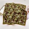 Small Square Scarf with Floral Print for Modern Women Soft & Breathable Bandana Scarves Daily Party Wear Neckerchief