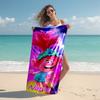 Personalized customized proof beach towel with Trolls pattern - soft, absorbent,quick-drying,perfect swimming,camping&bathing