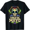 NEW LIMITED Cinco De Mayo Sugar Skull Mexican Fiesta T-Shirt - MADE IN USA