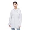 Lining Running Series Solid Color Zipper Hooded Long Sleeve Sun Protection Windbreaker Women Outerwear White AFDT182-2