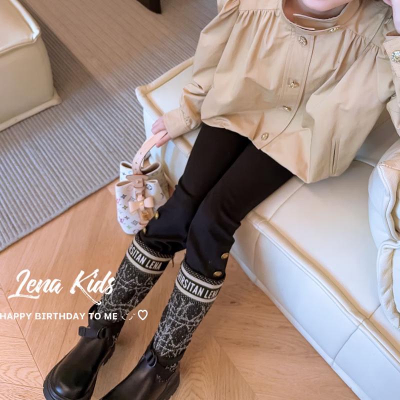 

LENAKIDS Girls Stylish Versatile Trousers 170 (M, Length 98cm)