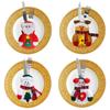 Christmas Cutlery Holders Suit Silverware Pockets Knifes Forks Tableware Decor Bag Storage Covers Christmas Xmas Party Decorations