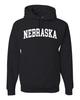 State of Nebraska College Style White Fashion Unisex Hoodie Sweatshirt