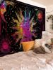 1Pc Colorful Sun Moon Star Pattern Tapestry 1 Pc Background Cloth Decorative Hanging Cloth Wall Cloth Layout Tapestry