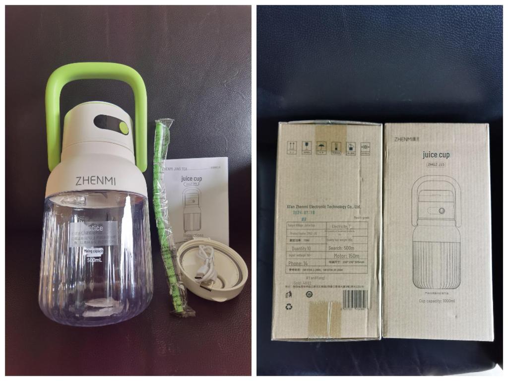 Zhenmi Tritan Trådløs Bærbar Juicekopp J15