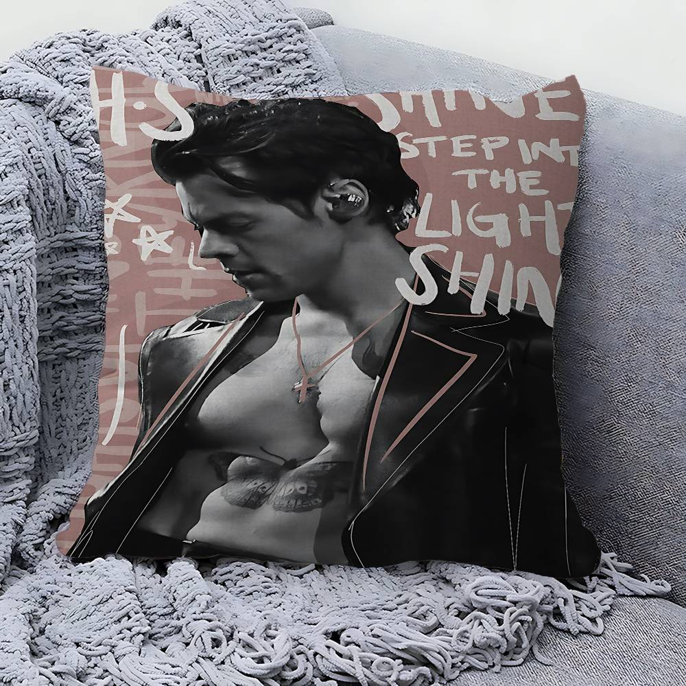 Singer H-Harrys S-Styles Pillowcase Toon Gift Cushion Cover Bedroom Home Sofa Chair Seat Decor Pillow Case