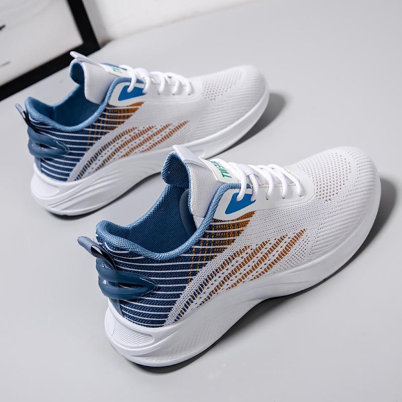 New Casual Men's Shoes Fly-woven Mesh Lightweight Fashion Single Shoes Hollow Simple Men's Sports Shoes