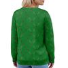 Damenmode Langarm Weihnachten Schneemann Schneeflocke Druck Jacke Strickjacke