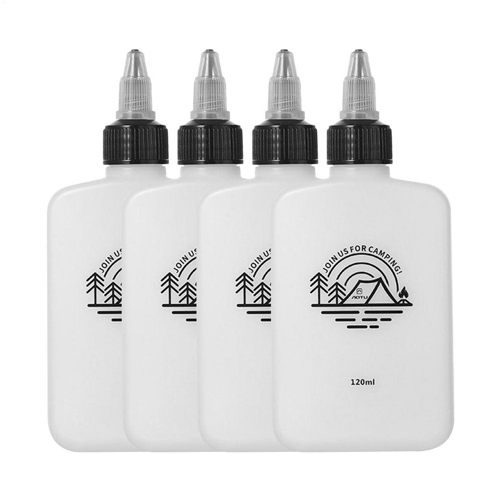 120ml Camping Seasoning Bottle Oil Dispenser Bottle HDPE Condiment Container Seasoning Jar Squeeze Bottle for Camping Supplies