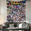 Rabbids Invasion Glow Wall Hanging Printed Fabric Blanket Decorative Tapestries for Bedroom Living Room Home Decor