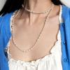 Geegee Groove Long Pearl Necklace