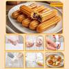 ABYN-Churros Biscuit Press With Stainless Steel Churro Maker(9 Nozzles), 12 Discs& Cake Decorating Tools For Home Baking Set