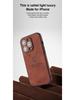 Magnetic Leather Phone Case for iPhone 11-16, Compatible with iPhone 12-15 Pro Max, Elk Head Design, Japanese & Korean Style