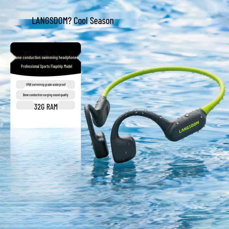 Lanston AirSwim Neo Open-Ear Bone Conduction Swimming & Sports Headphones