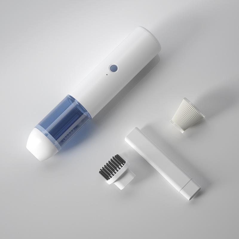 Compact Rechargeable Handheld Wet/Dry Car Vacuum Cleaner with Powerful Suction