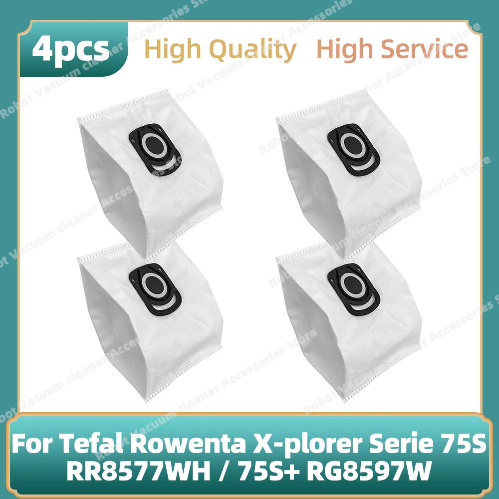 Compatible For Tefal Rowenta X-plorer Serie 75S RR8577WH / 75S+ RG8597W Roller Main Side Brush Hepa Filter Mop Cloth Parts