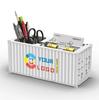 2025 New Creative Mini Pencil Holder Shipping Cargo Shape Container Desk Top Pen Holder for Office Gifts-support Custom Print