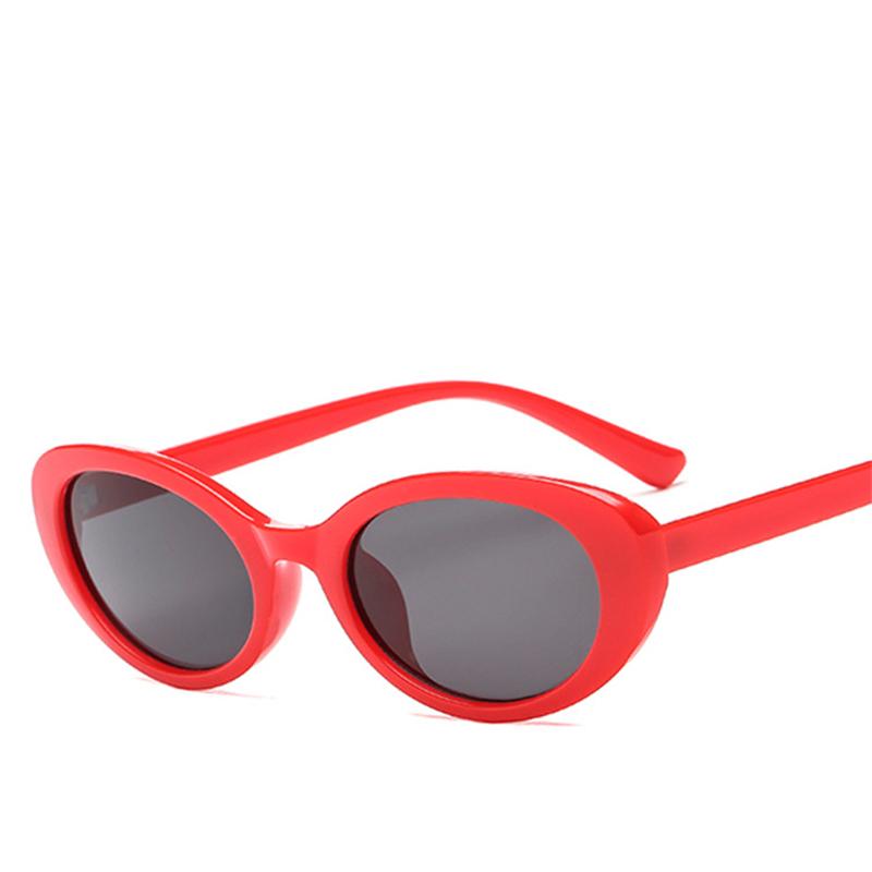 

Retro Small Oval Sunglasses Women Vintage Brand Shades Black Red White Color Sun Glasses For Female Fashion Designer Lunette 1 Pcs