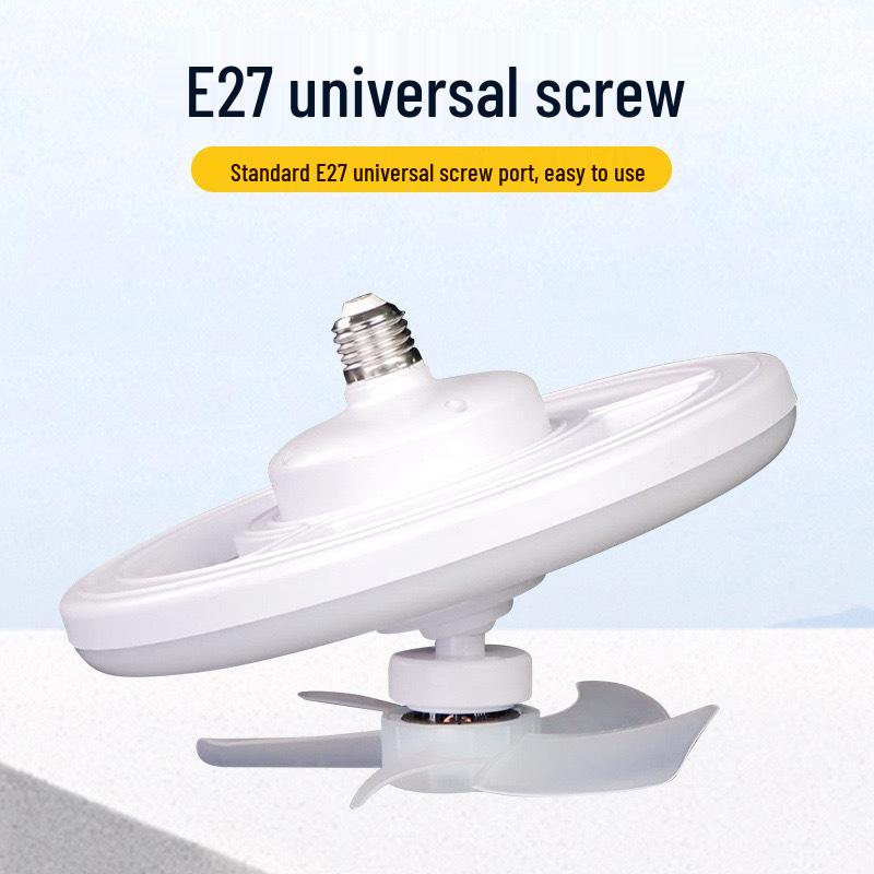 Energy-Saving Silent E27 Ceiling Fan Light for Bedroom & Living Room