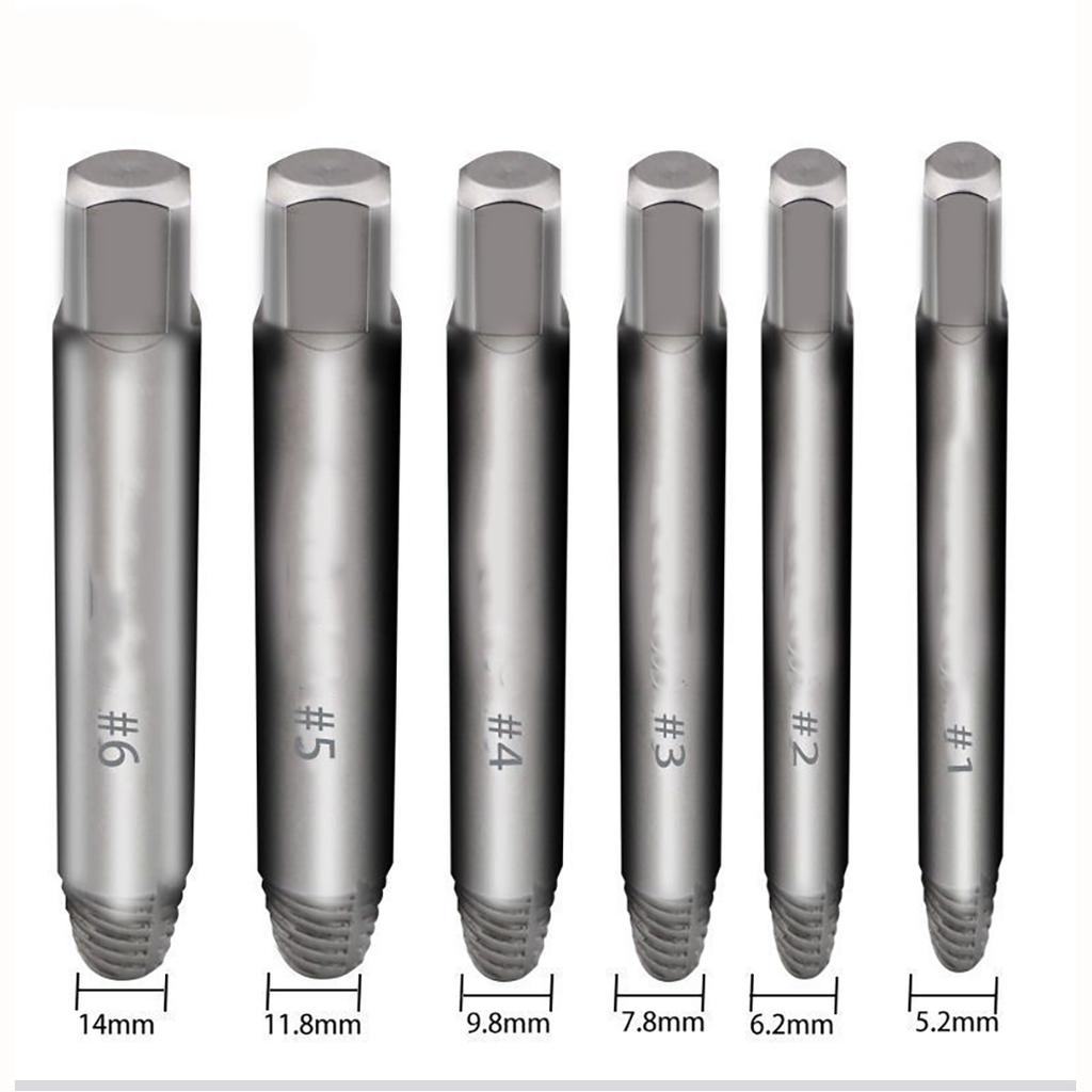DIY Repair Mechanic Workshop Screw Extractor Set Fine Thread Teeth Extractor Bolt Removal Tool HSS High-speed Steel