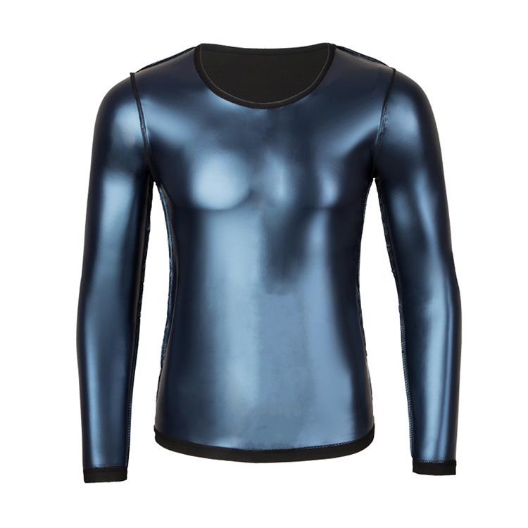 Men's Sauna Sweat Suit: Running Sports Fitness Long Sleeve Body Shaper