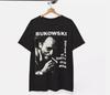 T-shirt Charles Bukowski, t-shirt noir coton, los angeles, T-shirt Unisexe