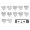 12pcs Car Bumper Night Anti-Collision Safety Strip Warning Stickers Motorcycle Bike Heart Shape Reflective Decoration Stickers