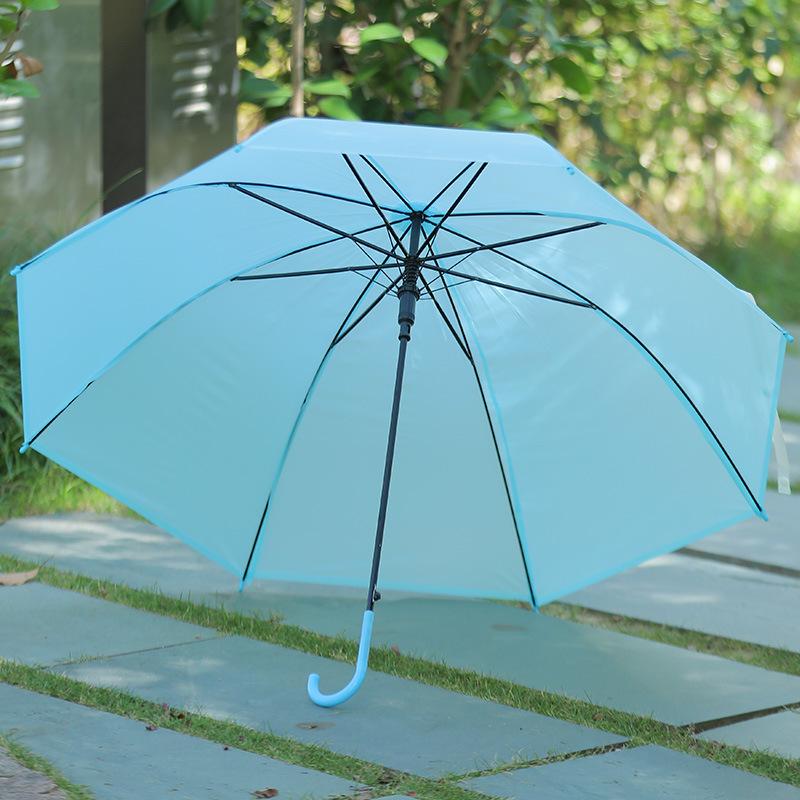 Semi Long Handle Umbrella for Rain with Ergonomic