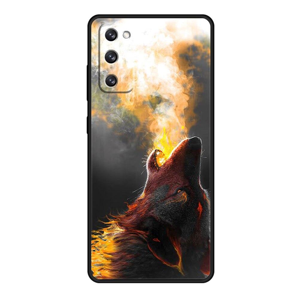Für Samsung S10 S10e S21 Plus S7 S22 Ultra 5G S20 FE 2022 S8 S9 Telefon Funda Beast Lion Wolf Smartphone