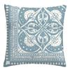 Federa cuscino geometrica lino blu lago bianco fodera cuscino divano decorazione casa può essere personalizzata per te 40x40 45x45 50x50 60x60