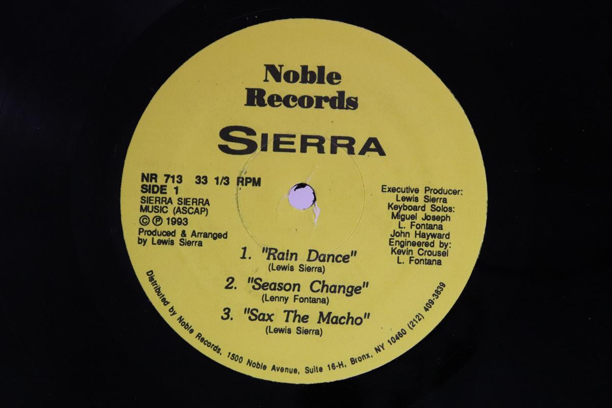 12inch Record SIERRA  Rain Dance NR713 Noble Records 1993 US Dance  Electronica Used
