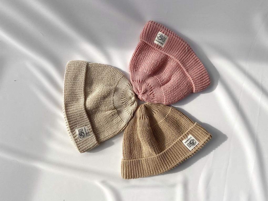 Women's and Men's Cotton Label Watch Beanie Fall Winter Plain Hat