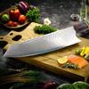 Damascus Kitchen Knife 8-inch Nakiri Knife 67 Layers Japanese Damascus Steel Slicing Chef Knife Razor Sharp Blade Colorful Wood