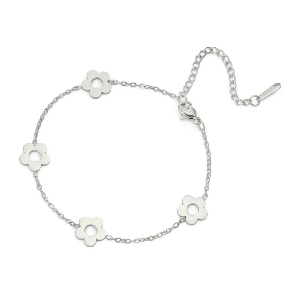 Sweet Stainless Steel Bracelet Adjustable Chain Charm Bracelet Jewelry Wrist Chain  Jewelry Gifts