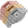 Montres de Luxe Hommes Femmes Diamant Montre Dorée Montre-bracelet Dame Montres Bracelet Strass de Luxe Unisex Montre Femme Nouvelle 2024