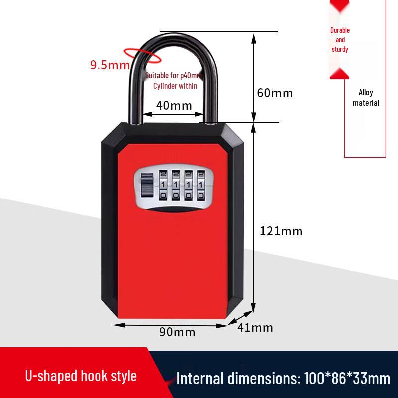 Aokewen Aluminum Alloy Password Key Safe Box