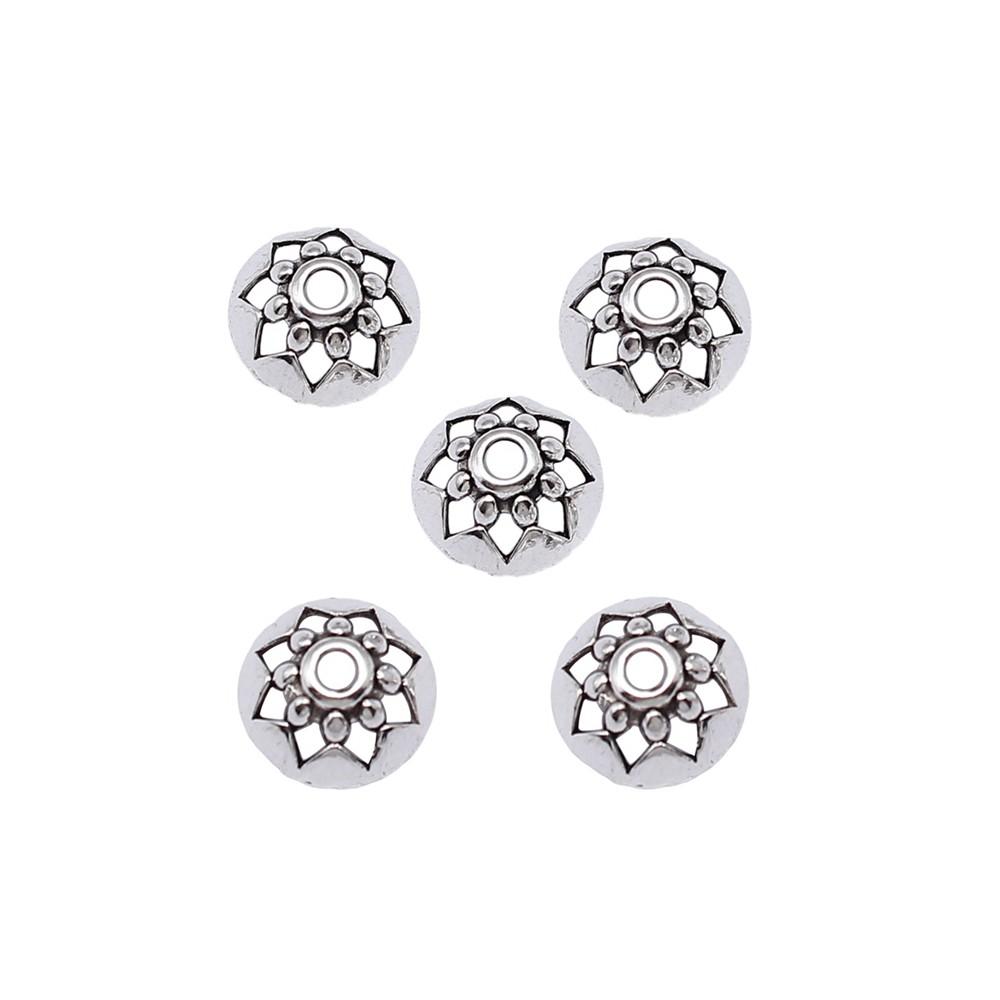 Textured Bead Cap Charms Dome Covers For Pearl And Gemscolor Jewelry Findings