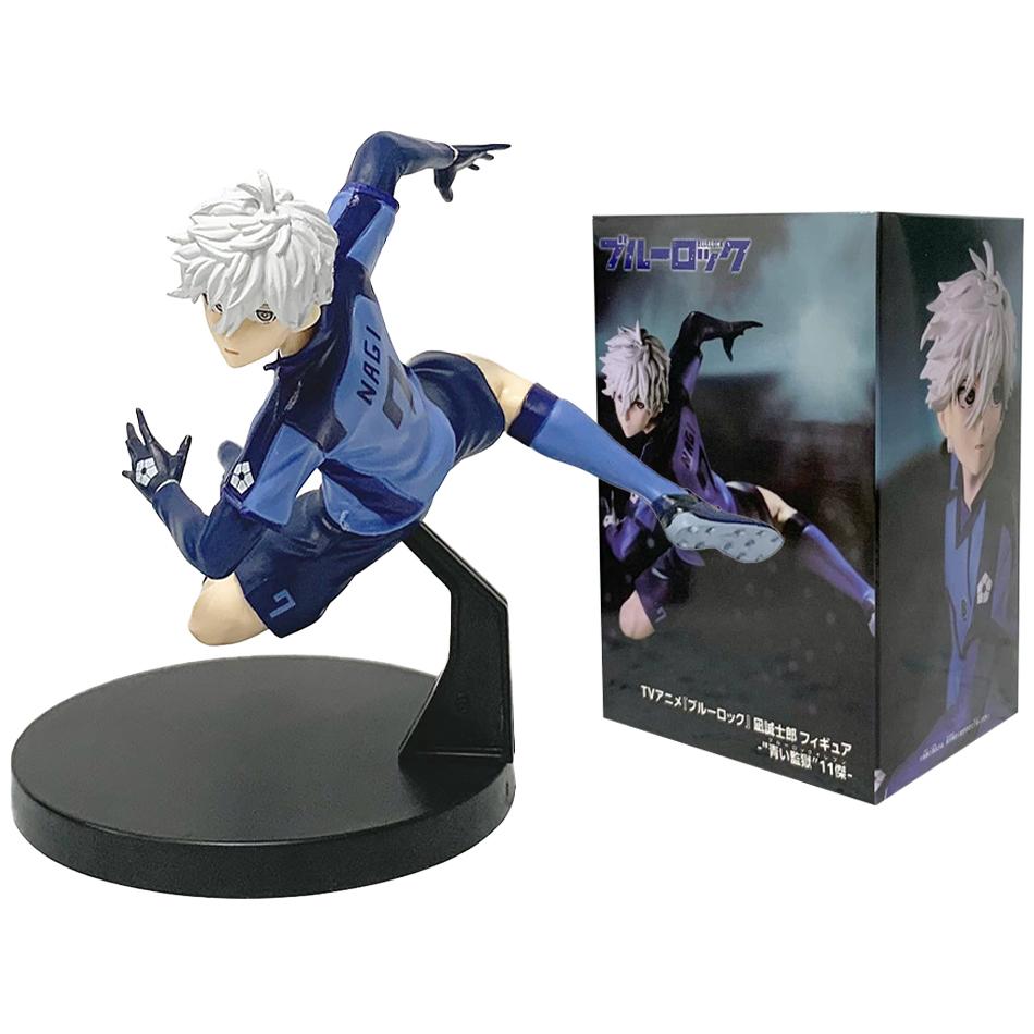 13CM Anime Blue Lock Nagi Seishiro Rin Itoshi Cool Pose Design Model Classic Style Desktop Ornament Anime Collection Gift