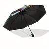 Queen, Poisoned Apple Automatic Opening and Closing Umbrella - 8 Ribs Portable Folding Umbrella with Plastic Handle, Suitable for Leisure an