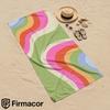 Pastel Curved Color Block Cartoon Anime Beach Towel Microfiber Quick Dry Super Absorbent Soft Bath Towel for Kids Adults Travel