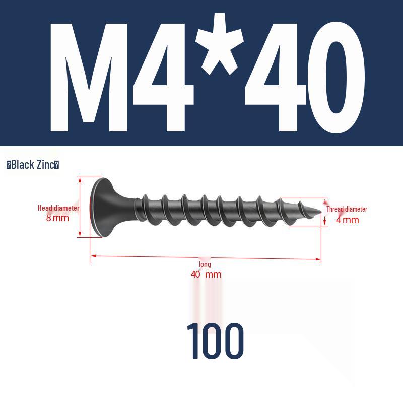 304 Stainless Steel Galvanized Hardened Coarse Thread Countersunk Flat Head Phillips Wood Screws
