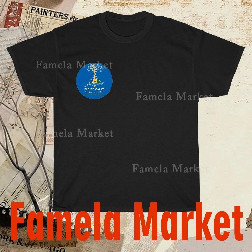 

Pacific Games 2023 Logo TEE T-Shirt Funny American Size S to 5XL T-Shirt 4XL