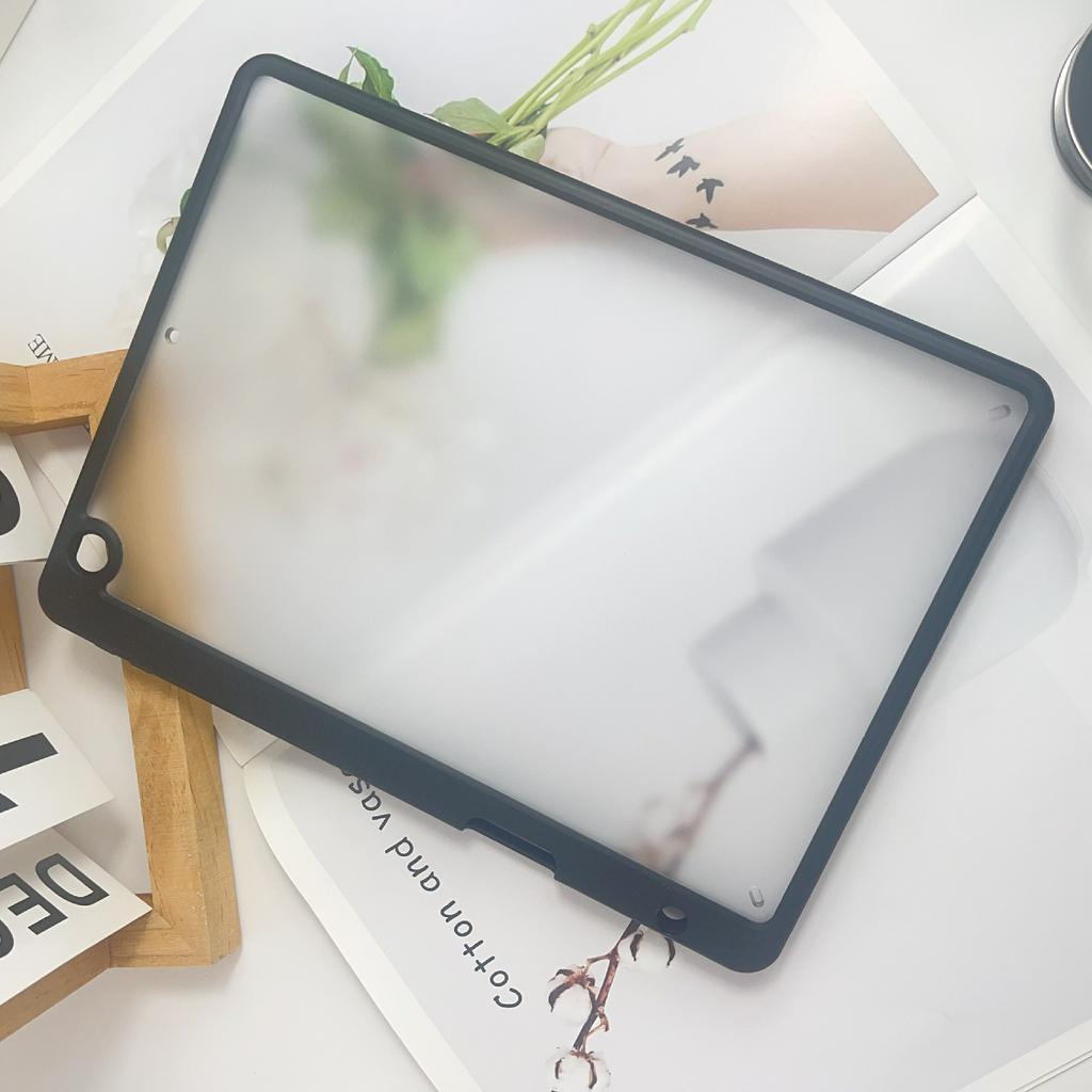 Tablet Case For iPad 10.2 (2021)/(2020)/(2019),Acrylic+PC Matte Cover with Pencil Holder
