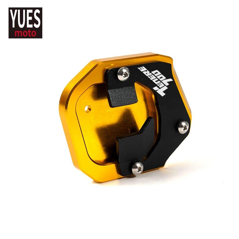 Motorcycle Accessories Aluminum Foot Enlarger Foot Side Stand Extension Plate Fits For Yamaha Tenere 700