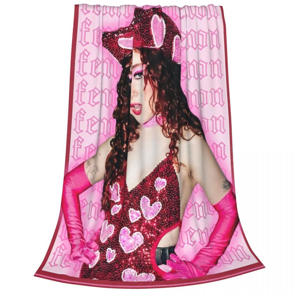 Chappell Roan Midwest Princess Blankets Flannel Winter Breathable Soft Throw Blankets for Bedding Outdoor Quilt