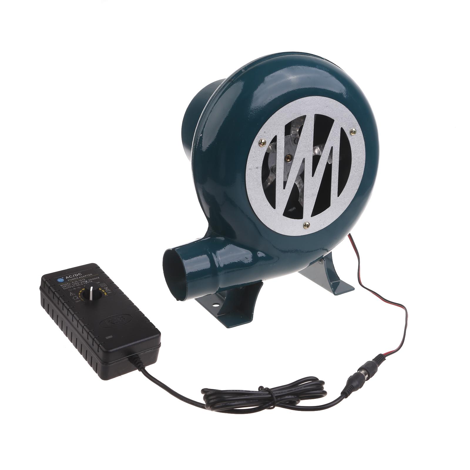 

12 В 80 Вт/100 Вт вентилятор для барбекю с регулируемой скоростью, портативный стартер для дымохода с углем, многофункциональная плита, домашний воздуходувка 100W