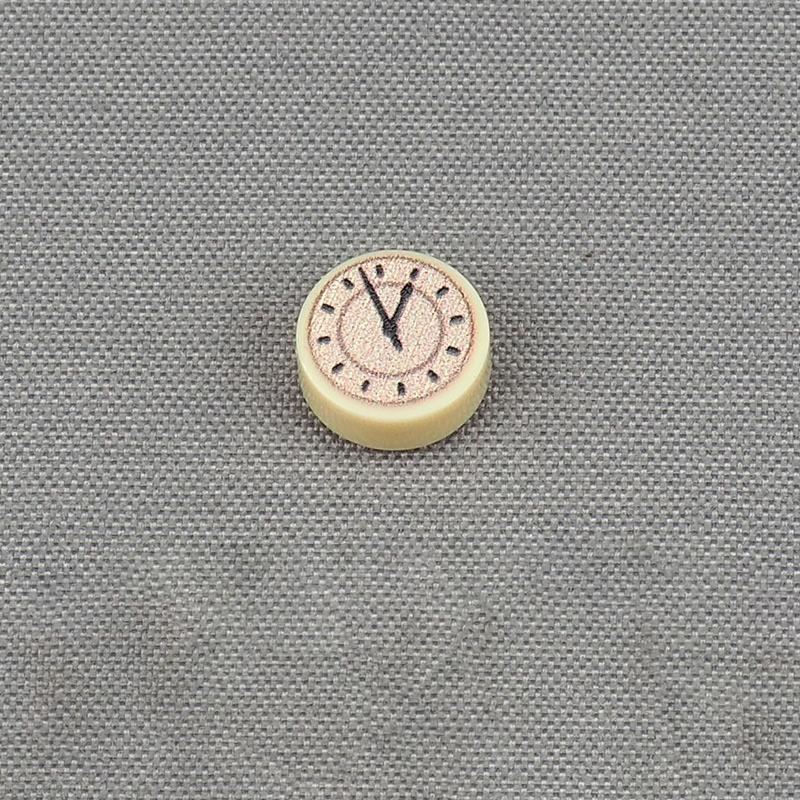 

Non-Toxic Moc 10Pcs 98138Pb259 Printed Round 1X1 With Tan Clock Face Pattern Building Blocks Kit 98138 Tile Bricks Particle Diy Toys Gifts