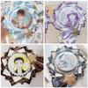 YUYAKESHI Ita Bag Rosette, Handmade Ribbon, Ita Bag Decoration, Lace Accessory, Ita Bag Rosette, Shooting Star Decoration, for 55-75mm Badges (Purple)